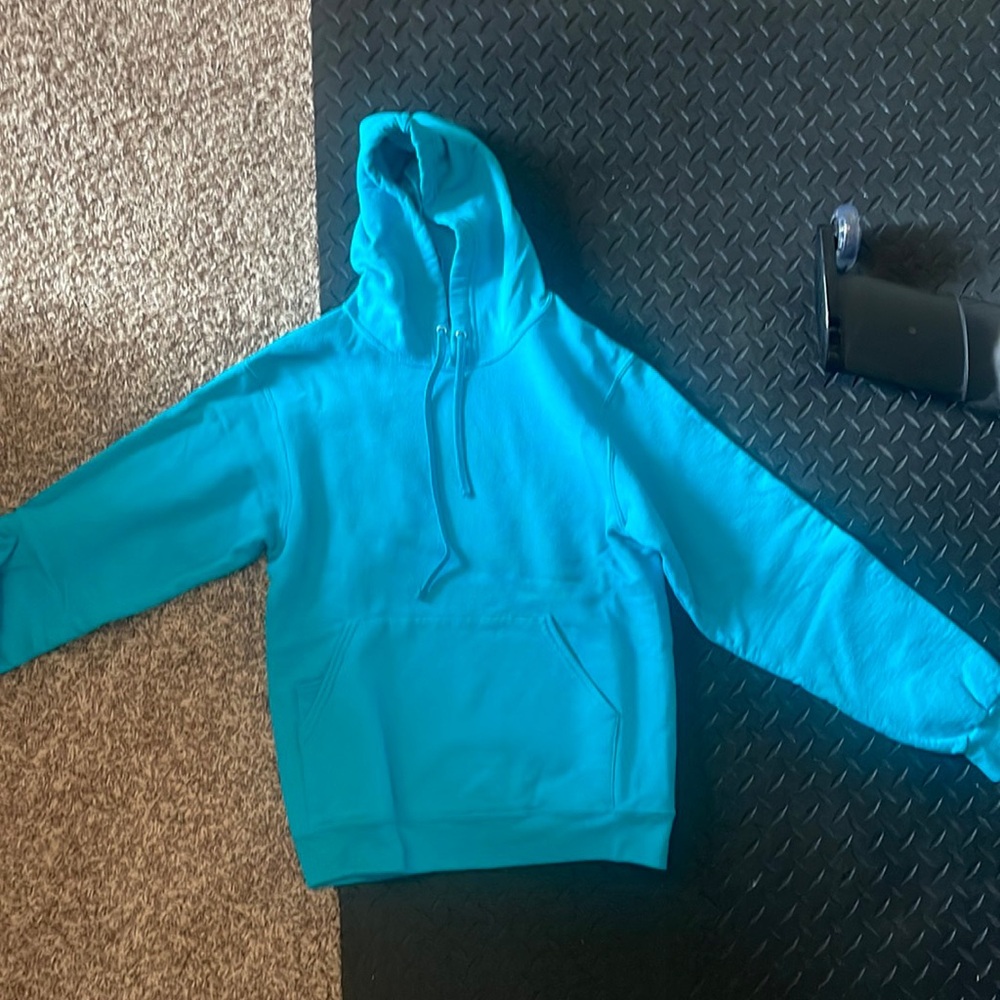 Teal womens plain sweatshirt